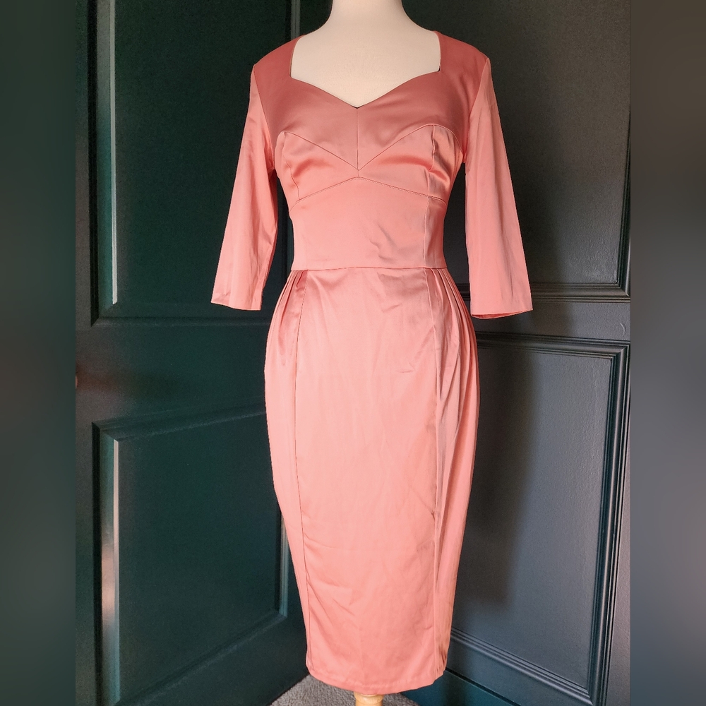 BNWT Deadly Dames Mona Wiggle Dress, Sz Large, Pinupgirl Clothing